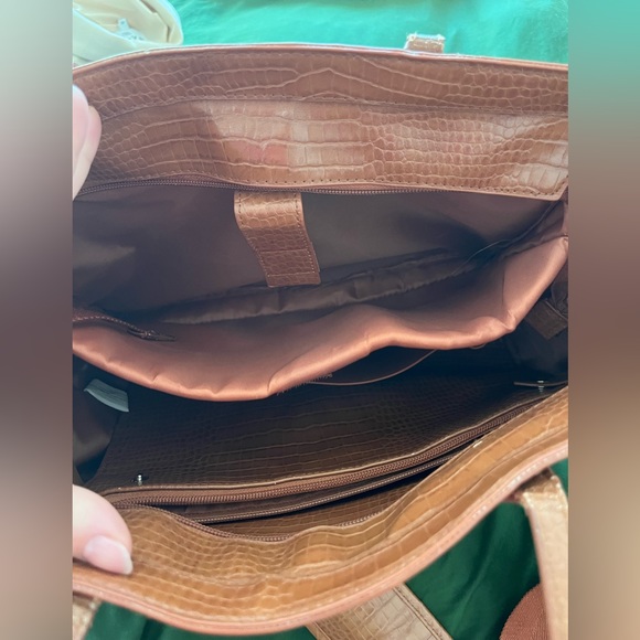 BEIS Work tote in cognac - Picture 4 of 8